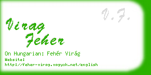 virag feher business card