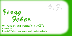 virag feher business card